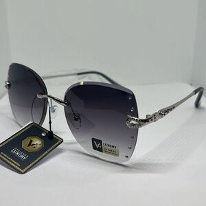 VG Women’s Rhinestone Rimless Bling Sunglasses